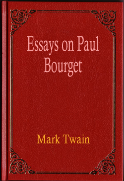 Essays on Paul Bourget